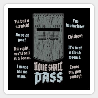 None Shall Pass Sticker